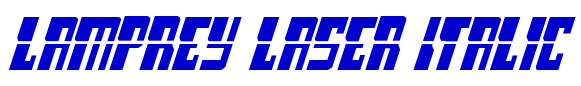 Lamprey Laser Italic fonte